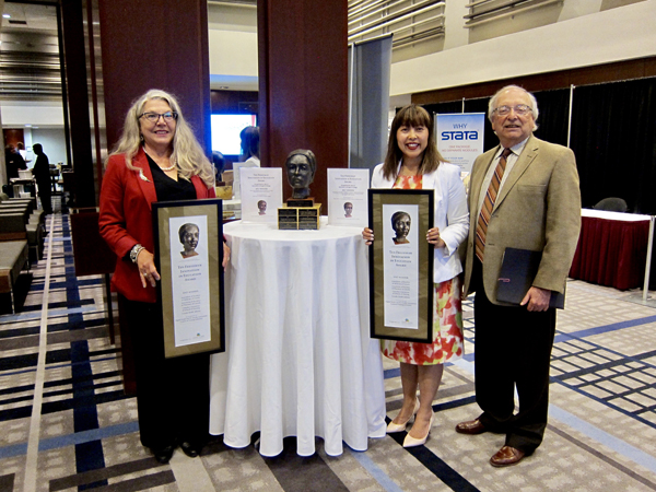 Photo: Susan Sepa and Anne Fazzalari with Ted Freedman